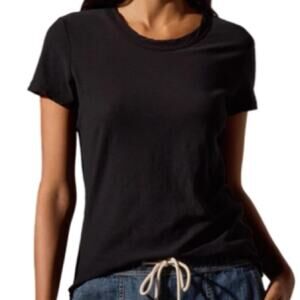 James Perse Standard Classic Black T-Shirt - Black Size 0